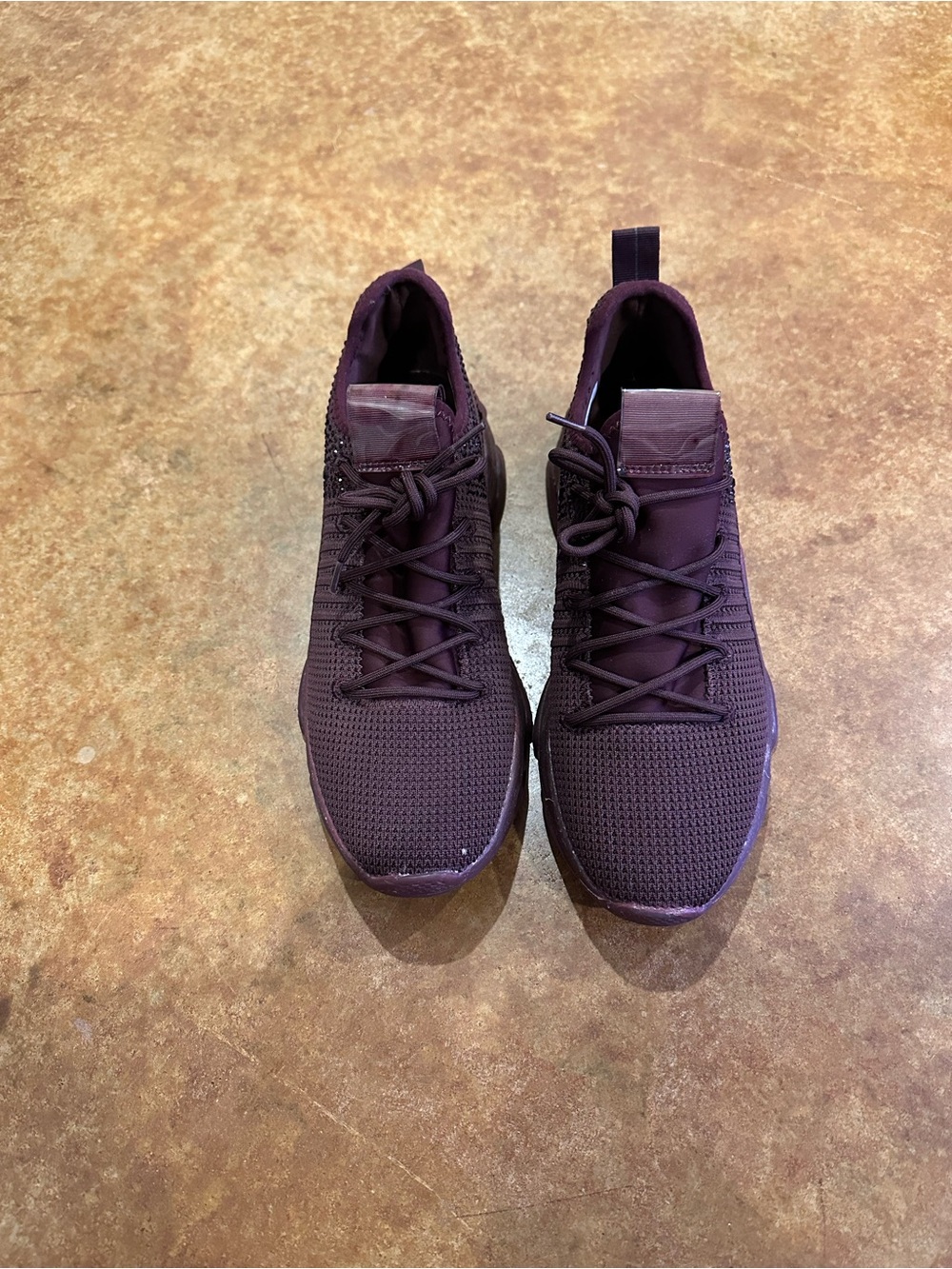 Madden Girl Knit Athletic Sneakers - Dark Plum